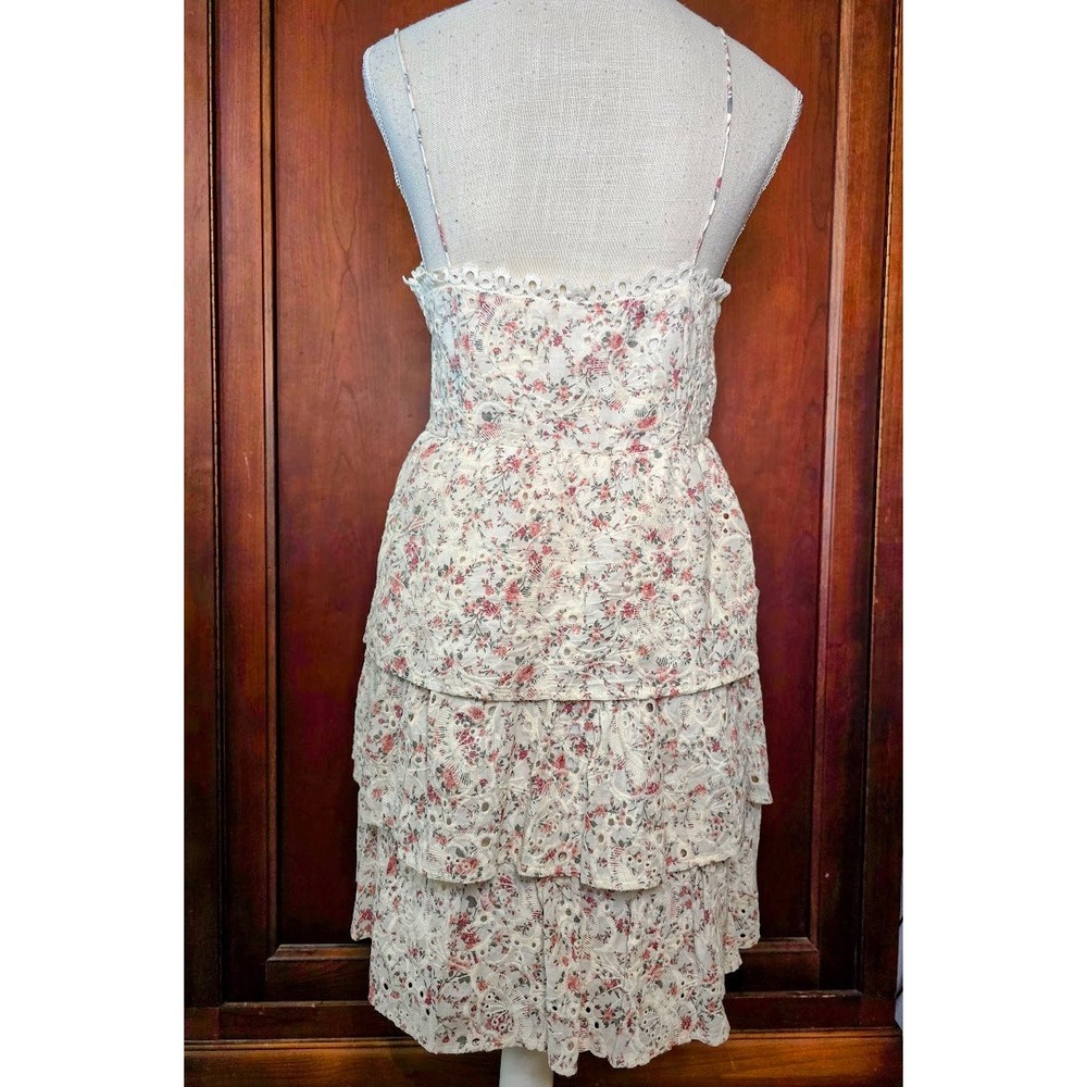 Altar'd State Floral Eyelet Mini Dress L Cottagecore Coquette - Picture 3 of 7